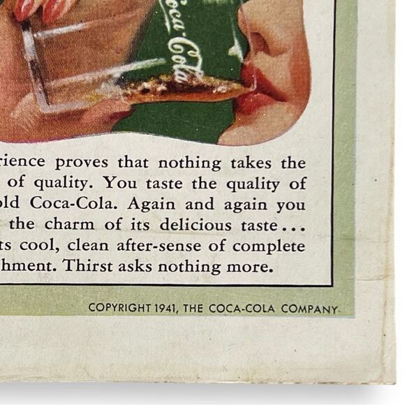 Vintage 1940’s 1950’s Coca-Cola Hosiery Sponge Hawaii Tourism Print Ads - Picture 7 of 16